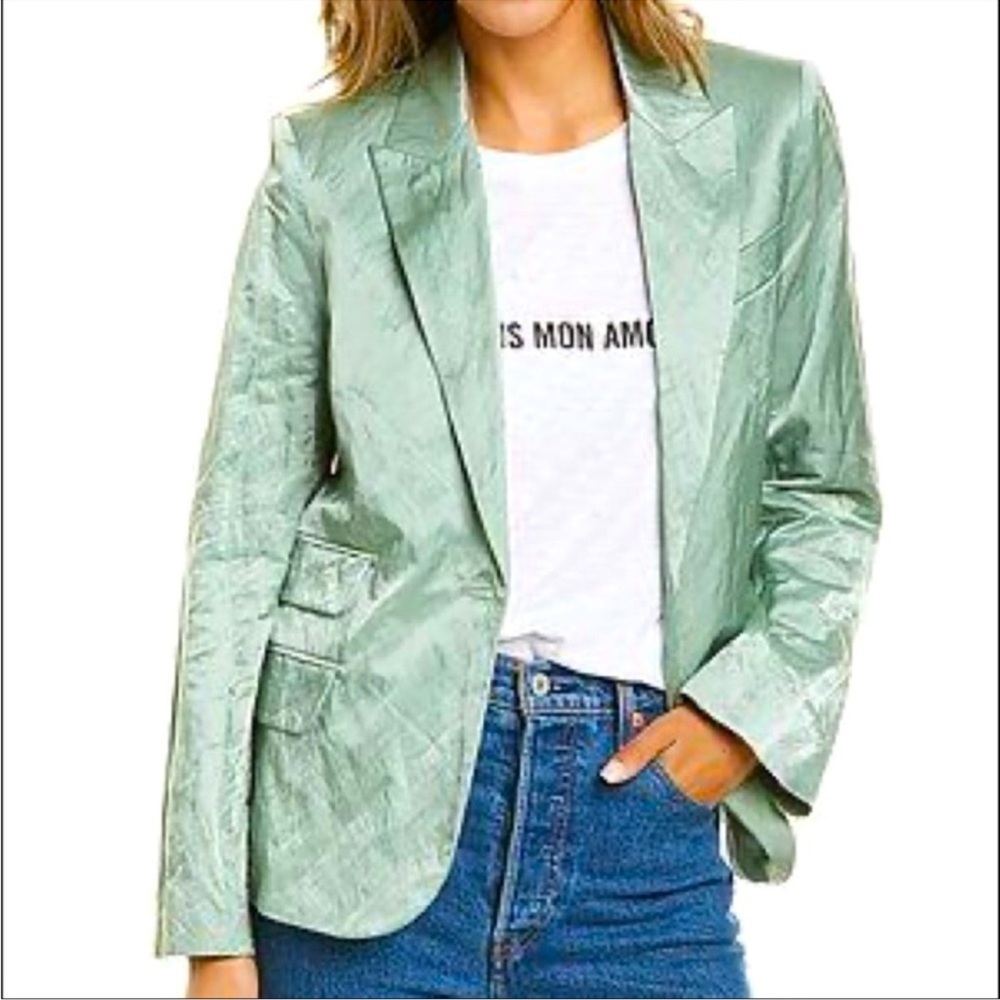 Zadig & Voltaire Green Blazer with Tailored Silhouette